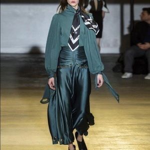 BNWT SELF-PORTRAIT GREEN TOP SIZE 2 RETAIL $400